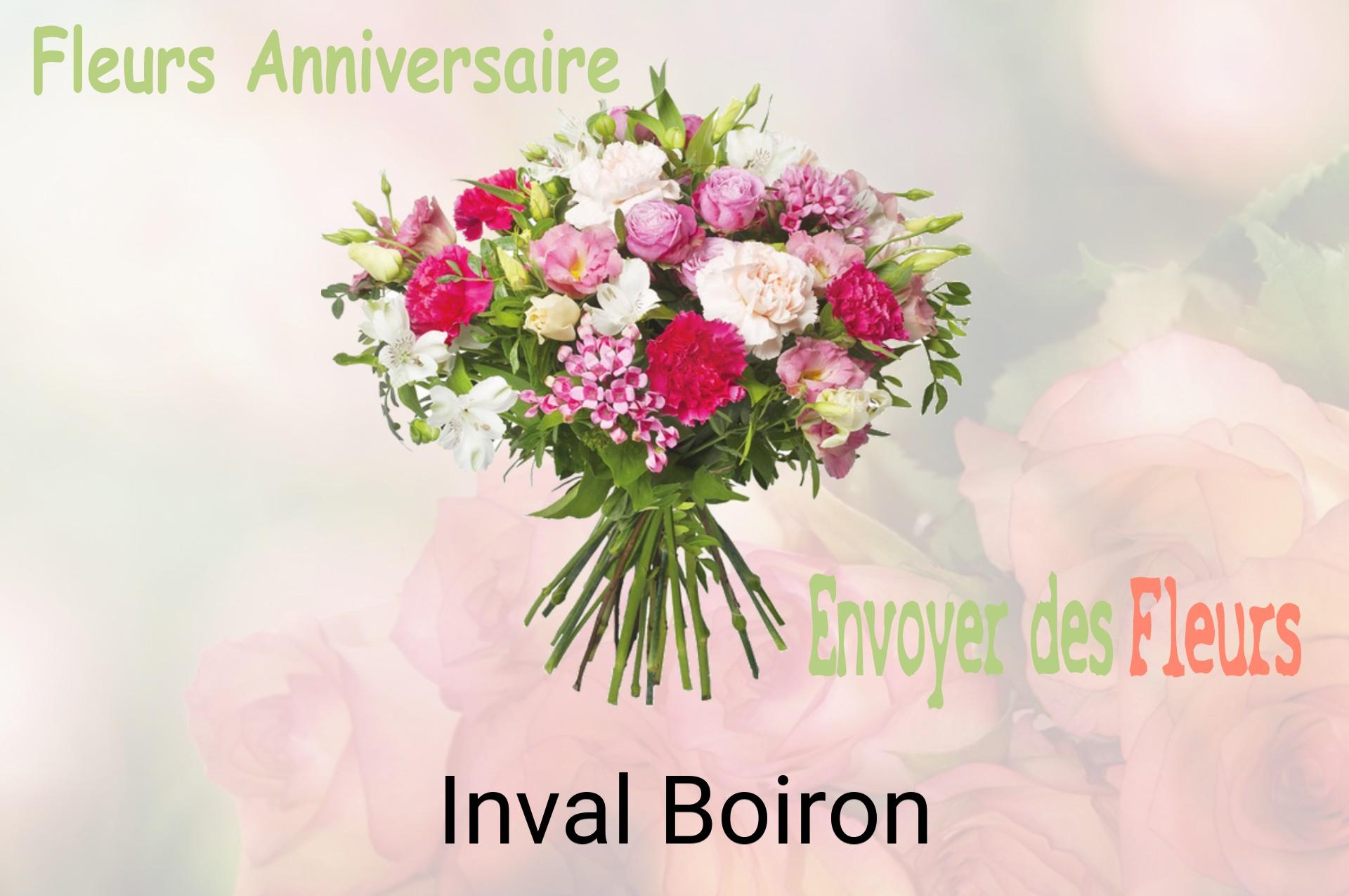 Bouquet de fleurs d’anniversaire livré à Inval-Boiron