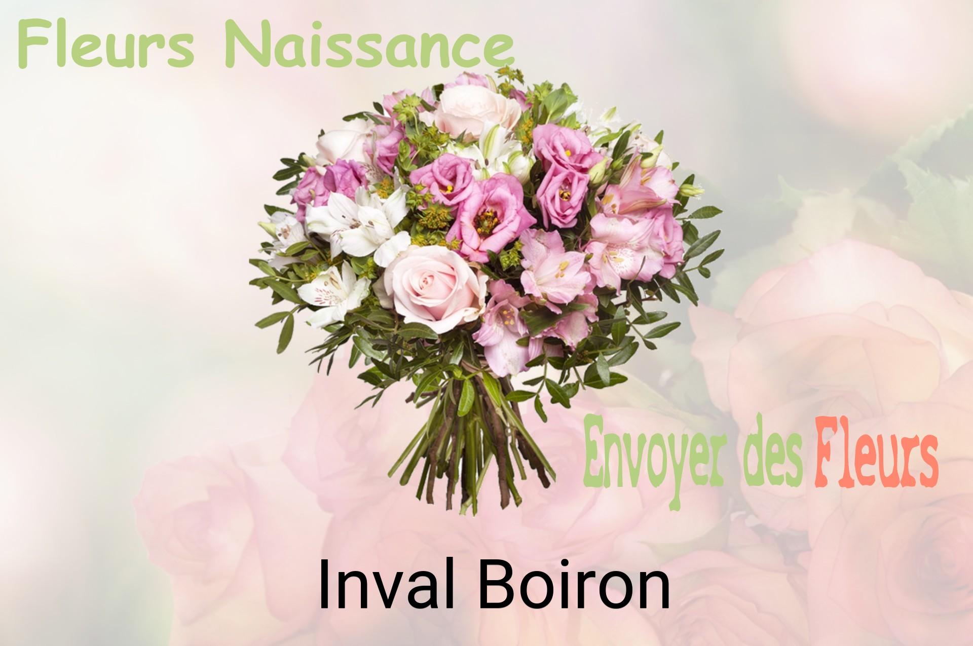 Bouquet de fleurs de naissance livré à Inval-Boiron